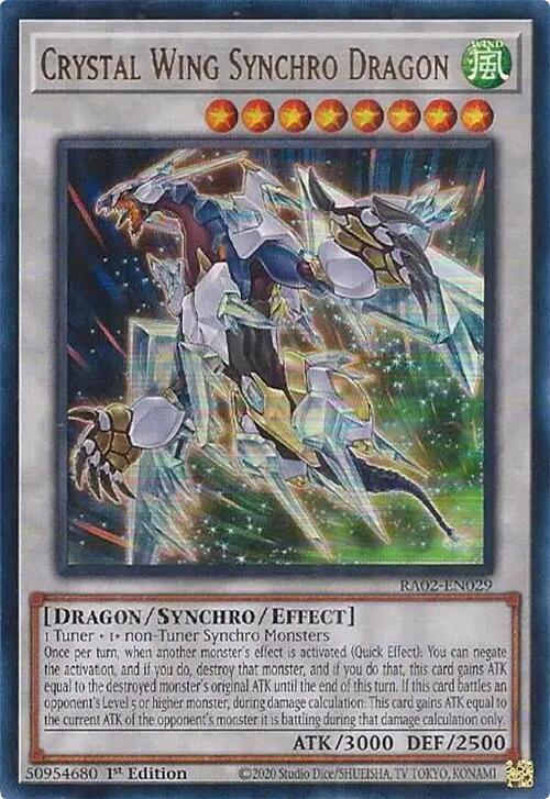 Crystal Wing Synchro Dragon (UR) - RA02-EN029: 25th Anniversary Rarity Collection II