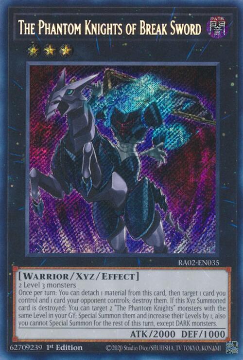 The Phantom Knights of Break Sword (Secret Rare) - RA02-EN035: 25th Anniversary Rarity Collection II