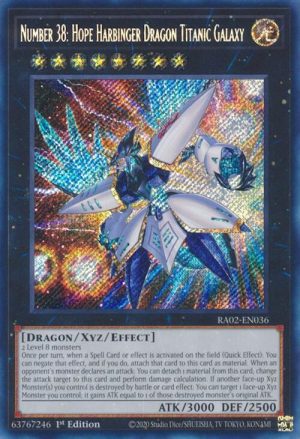 Number 38: Hope Harbinger Dragon Titanic Galaxy (Secret Rare) - RA02-EN036: 25th Anniversary Rarity Collection II