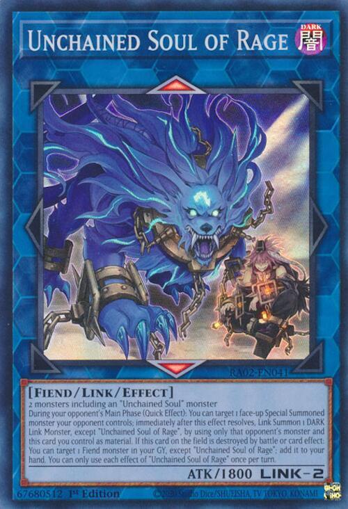 Unchained Soul of Rage - RA02-EN041: 25th Anniversary Rarity Collection II