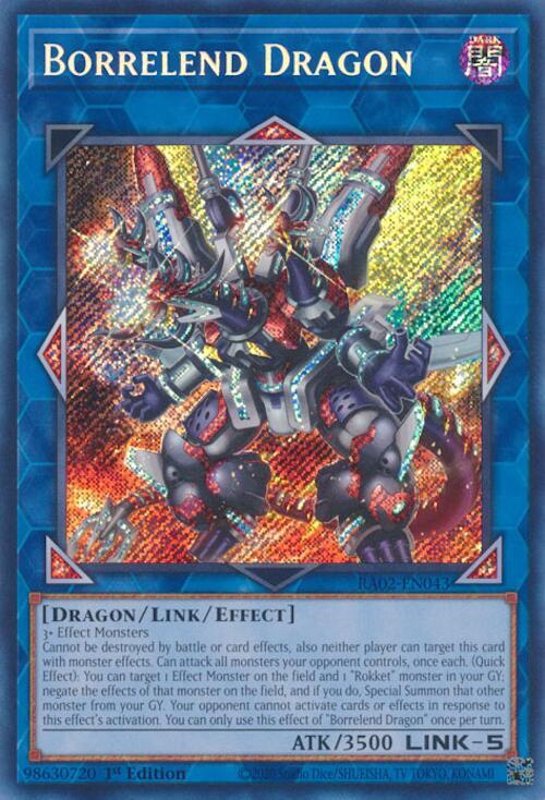 Borrelend Dragon (Secret Rare) - RA02-EN043: 25th Anniversary Rarity Collection II