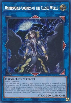 Underworld Goddess of the Closed World (Secret Rare) - RA02-EN045: 25 Anniversary Rarity Collection II