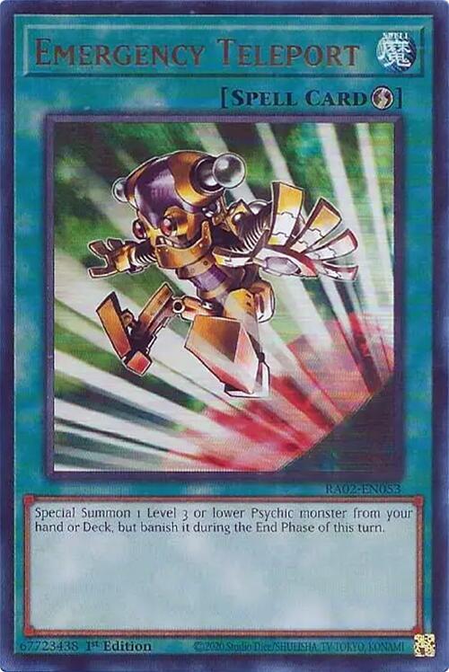 Emergency Teleport (UR) - RA02-EN053: 25th Anniversary Rarity Collection II
