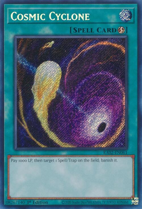 Cosmic Cyclone (Secret Rare) - RA02-EN061: 25th Anniversary Rarity Collection II
