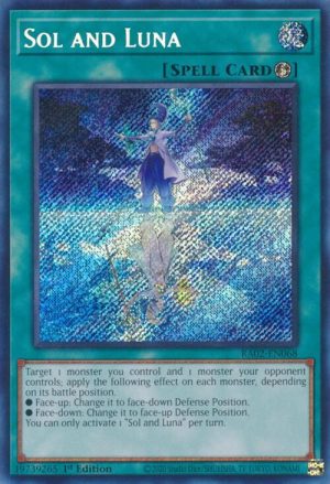Sol and Luna (Secret Rare) - RA02-EN068: 25th Anniversary Rarity Collection II