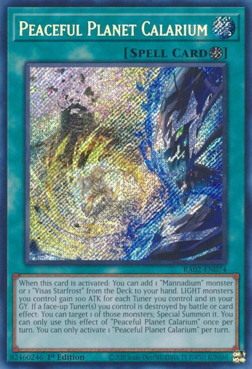 Peaceful Planet Calarium (Secret Rare) - RA02-EN074: 25th Anniversary Rarity Collection II