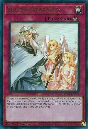Solemn Warning (UR) - RA02-EN078: 25th Anniversary Rarity Collection II