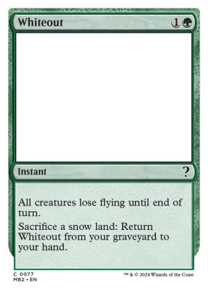 Whiteout (White Border) - 77: Mystery Booster 2