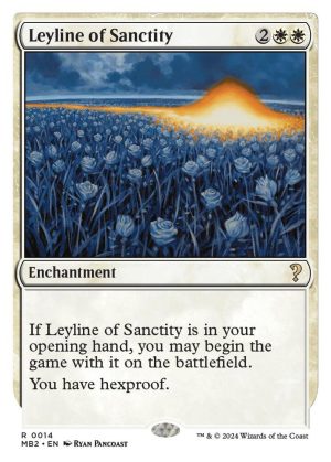 Leyline of Sanctity (White Border) - 14: Mystery Booster 2