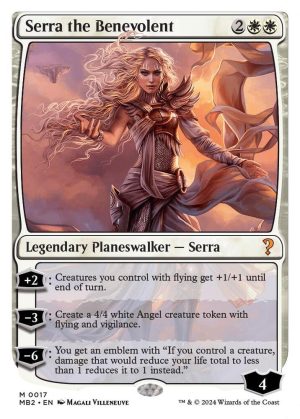 Serra the Benevolent (White Border) - 17: Mystery Booster 2
