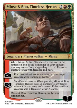 Minsc & Boo, Timeless Heroes (White Border) - 88: Mystery Booster 2