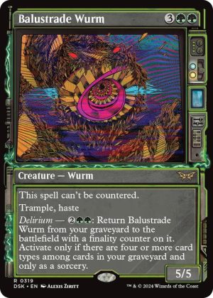 Balustrade Wurm (Showcase) - 319: Duskmourn: House of Horror
