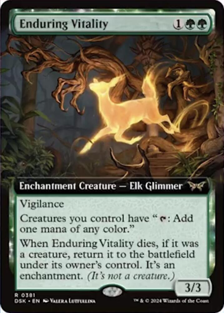 Enduring Vitality (Extended Art) - 381: Duskmourn: House of Horror