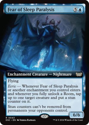 Fear of Sleep Paralysis (Extended Art) - 43: Commander: Duskmourn: House of Horror