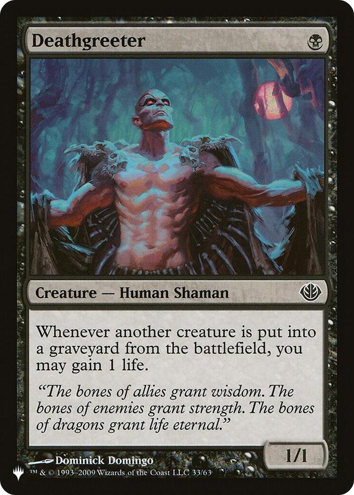 Deathgreeter - 33/63: The List Reprints