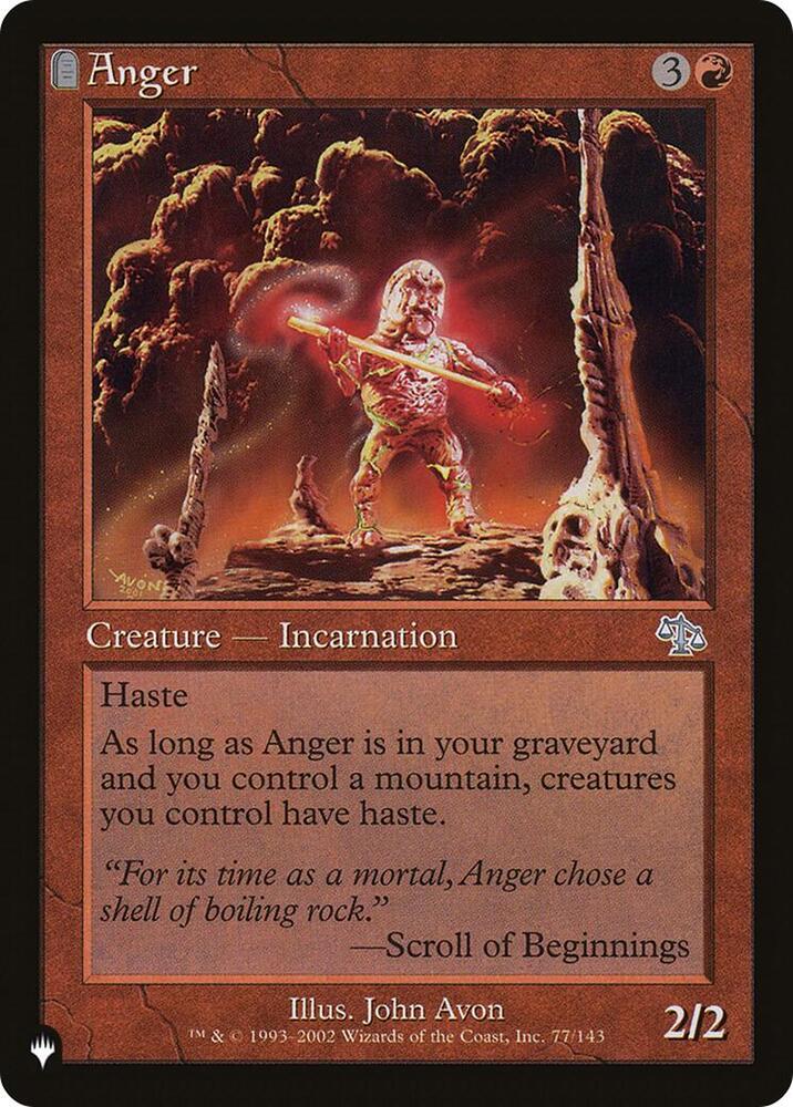 Anger (JUD) - 77/143: The List Reprints