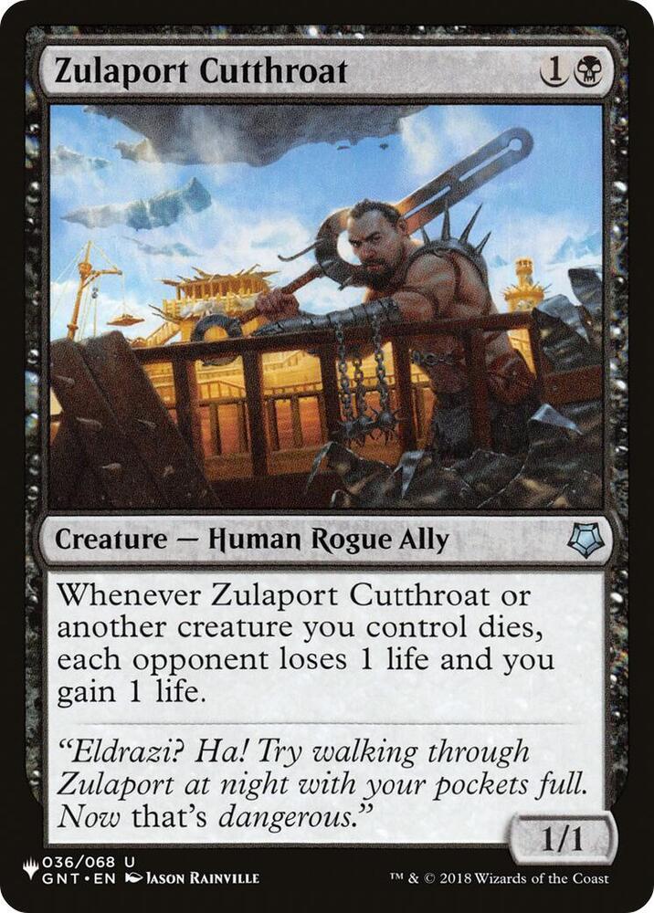 Zulaport Cutthroat - 036/068: The List Reprints