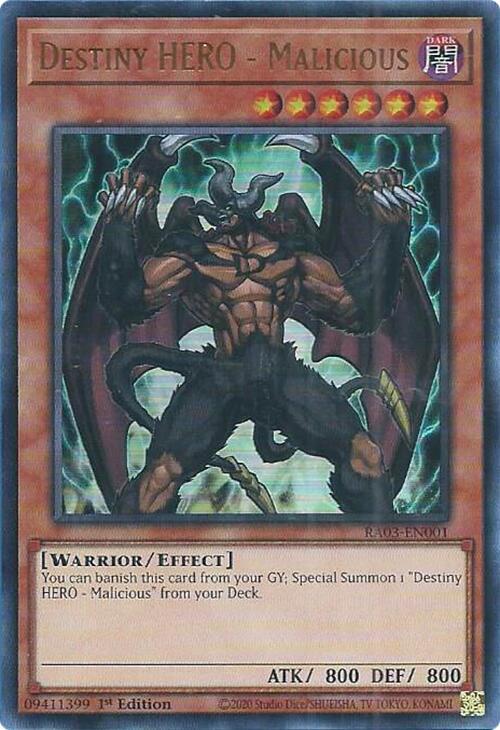 Destiny HERO (UR) - RA03-EN001: Quarter Century Bonanza