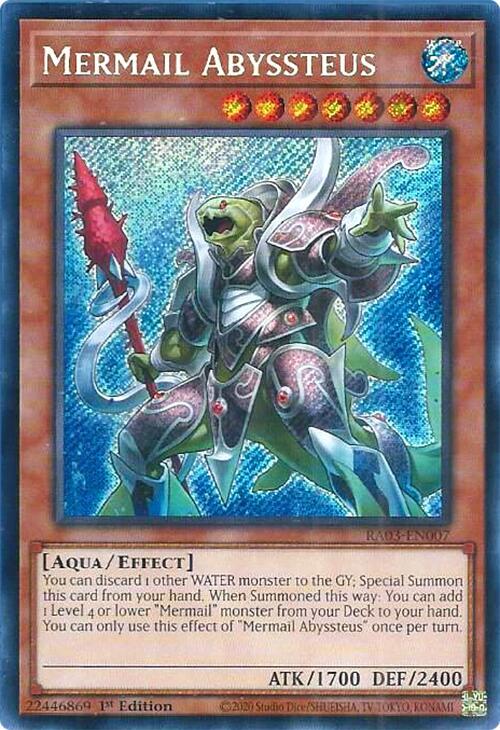 Mermail Abyssteus (Secret Rare) - RA03-EN007: Quarter Century Bonanza