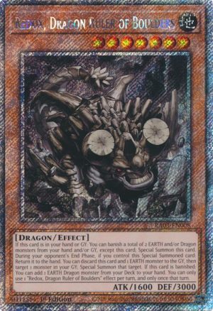 Redox, Dragon Ruler of Boulders (Platinum Secret Rare) - RA03-EN008: Quarter Century Bonanza