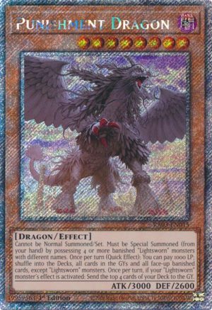 Punishment Dragon (Platinum Secret Rare) - RA03-EN015: Quarter Century Bonanza
