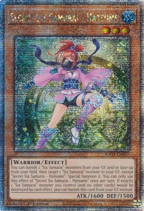 Secret Six Samurai (Quarter Century Secret Rare) - RA03-EN016: Quarter Century Bonanza