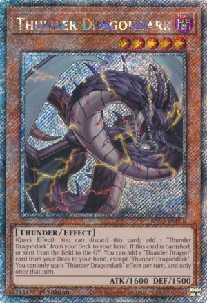 Thunder Dragondark (Platinum Secret Rare) - RA03-EN018: Quarter Century Bonanza