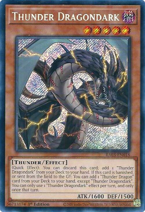 Thunder Dragondark (Secret Rare) - RA03-EN018: Quarter Century Bonanza