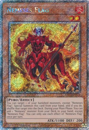 Nemeses Flag (Platinum Secret Rare) - RA03-EN024: Quarter Century Bonanza