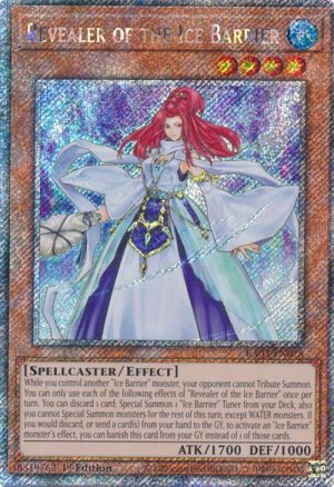 Revealer of the Ice Barrier (Platinum Secret Rare) - RA03-EN028: Quarter Century Bonanza