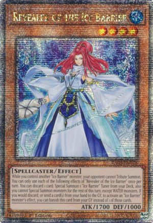 Revealer of the Ice Barrier (Quarter Century Secret Rare) - RA03-EN028: Quarter Century Bonanza