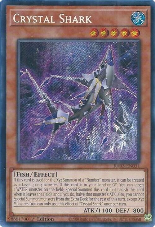 Crystal Shark (Secret Rare) - RA03-EN031: Quarter Century Bonanza