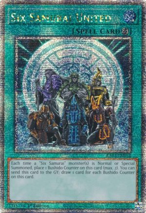 Six Samurai United (Quarter Century Secret Rare) - RA03-EN054: Quarter Century Bonanza