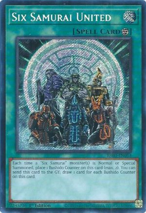 Six Samurai United (Secret Rare) - RA03-EN054: Quarter Century Bonanza