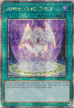 Summoning Curse (Quarter Century Secret Rare) - RA03-EN057: Quarter Century Bonanza
