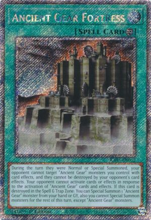 Ancient Gear Fortress (Platinum Secret Rare) - RA03-EN062: Quarter Century Bonanza