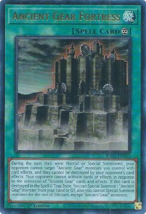 Ancient Gear Fortress (UR) - RA03-EN062: Quarter Century Bonanza