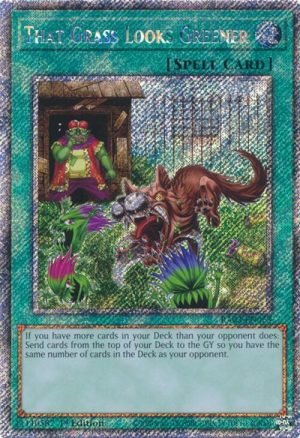 That Grass Looks Greener (Platinum Secret Rare) - RA03-EN063: Quarter Century Bonanza