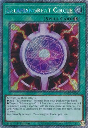 Salamangreat Circle (Platinum Secret Rare) - RA03-EN066: Quarter Century Bonanza