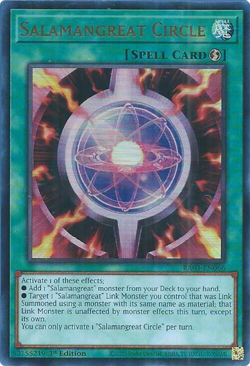 Salamangreat Circle (UR) - RA03-EN066: Quarter Century Bonanza