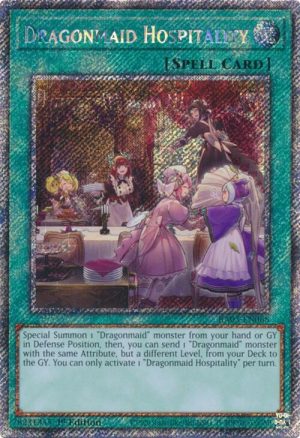 Dragonmaid Hospitality (Platinum Secret Rare) - RA03-EN068: Quarter Century Bonanza