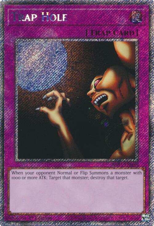 Trap Hole (Platinum Secret Rare) - RA03-EN085: Quarter Century Bonanza