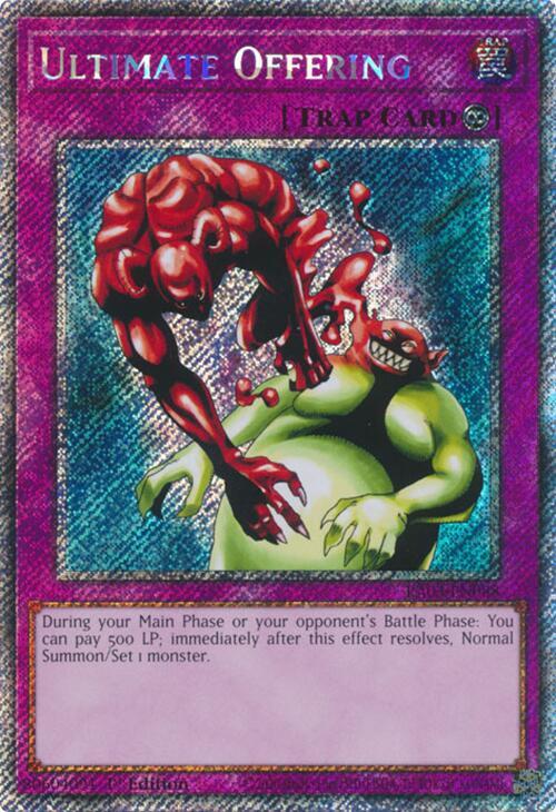 Ultimate Offering (Platinum Secret Rare) - RA03-EN088: Quarter Century Bonanza