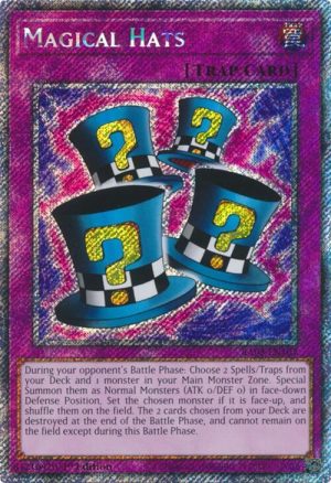 Magical Hats (Platinum Secret Rare) - RA03-EN107: Quarter Century Bonanza