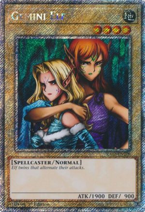 Gemini Elf (Platinum Secret Rare) - RA03-EN109: Quarter Century Bonanza