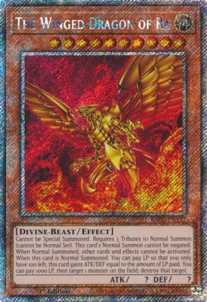The Winged Dragon of Ra (Platinum Secret Rare) - RA03-EN137: Quarter Century Bonanza