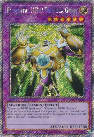 Elemental HERO Thunder Giant (Platinum Secret Rare) - RA03-EN153: Quarter Century Bonanza