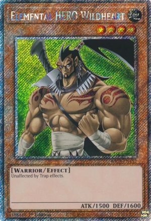 Elemental HERO Wildheart (Platinum Secret Rare) - RA03-EN157: Quarter Century Bonanza