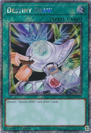 Destiny Draw (Platinum Secret Rare) - RA03-EN173: Quarter Century Bonanza