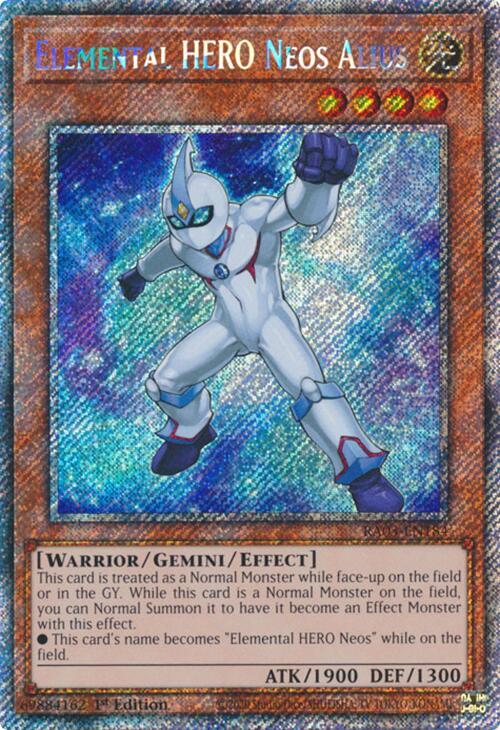 Elemental HERO Neos Alius (Platinum Secret Rare) - RA03-EN184: Quarter Century Bonanza